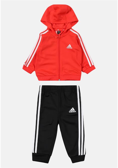 Tuta Essentials Shiny rossa e nera da neonato ADIDAS PERFORMANCE | IZ4991.